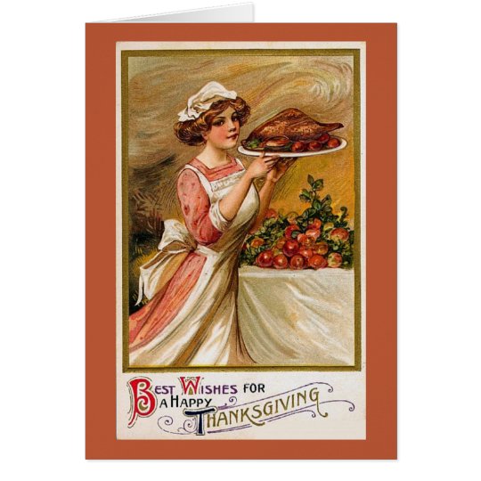 Vintage Thanksgiving Greeting Card