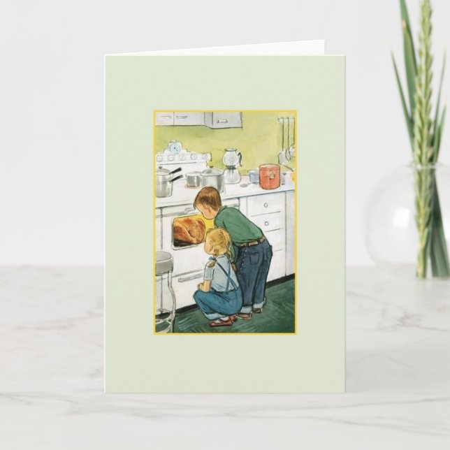 Vintage Thanksgiving Greeting Card (Front)