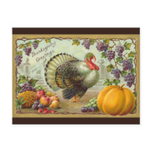 Vintage Thanksgiving Greetings Postcard