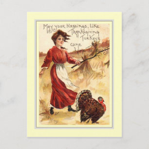 Vintage Thanksgiving Holiday Postcard