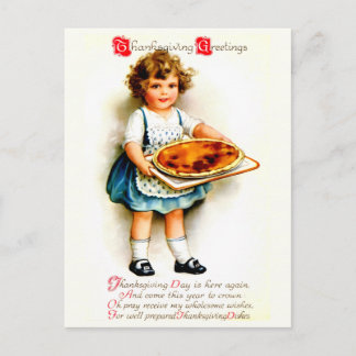 Vintage Thanksgiving Holiday Postcard