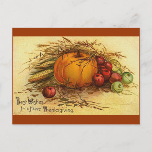 Vintage Thanksgiving Holiday Postcard