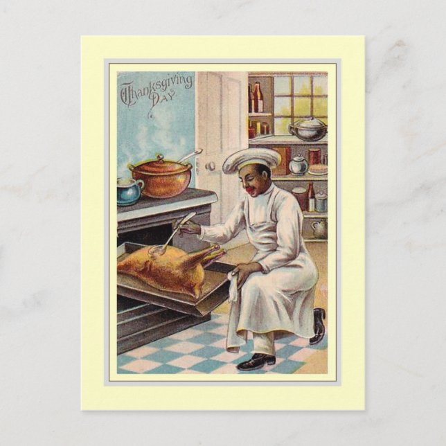 Vintage Thanksgiving Holiday Postcard (Front)