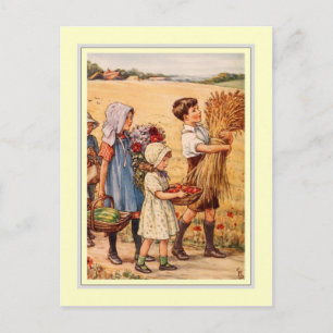 Vintage Thanksgiving Holiday Postcard