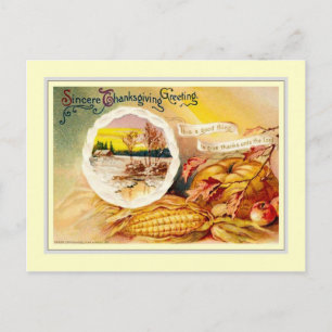 Vintage Thanksgiving Holiday Postcard