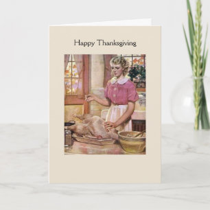 Vintage - Thanksgiving Humour, Holiday Card