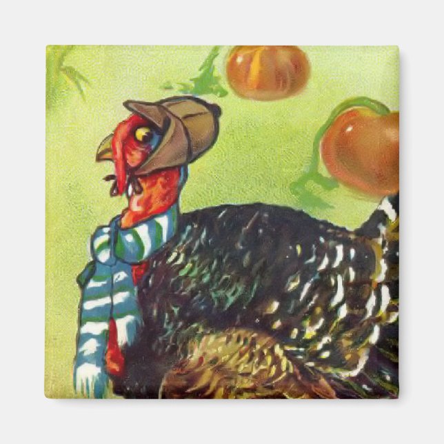 Vintage Thanksgiving Magnet (Front)