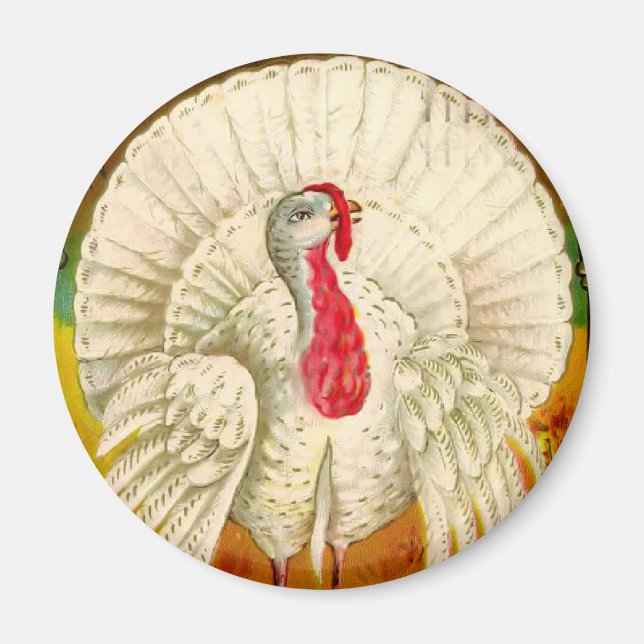 Vintage Thanksgiving Magnet (Front)