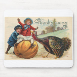 Vintage Thanksgiving Mouse Pad
