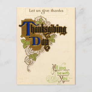 Vintage Thanksgiving Postcard