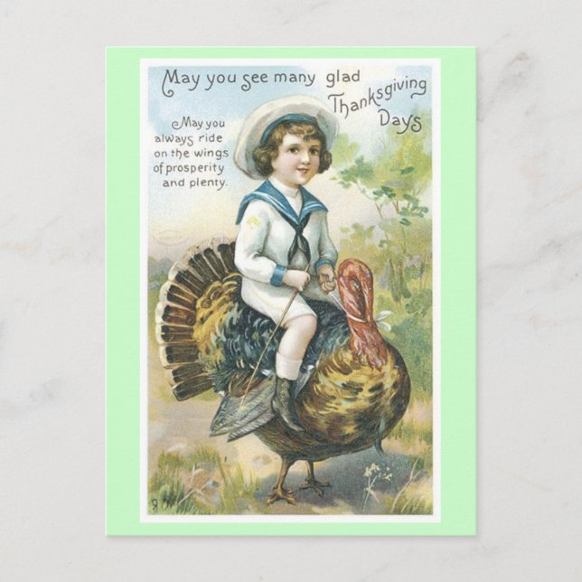 vintage Thanksgiving postcard (Front)
