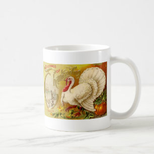 Vintage Thanksgiving Turkey Mug