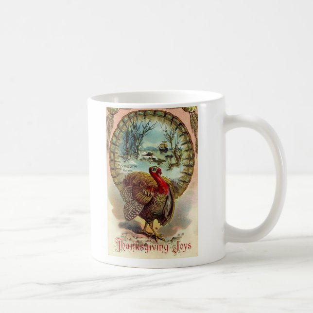 Vintage Thanksgiving Turkey Mug (Right)