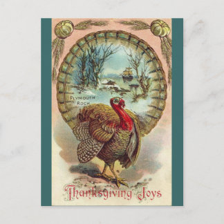 Vintage Thanksgiving Turkey-Postcard Holiday Postcard