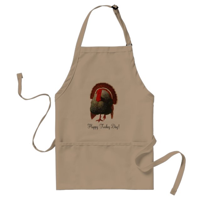 Vintage Thanksgiving Turkey Standard Apron (Front)