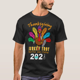 Vintage Thanksgiving Turkey Trot Struttin' Our Stu T-Shirt