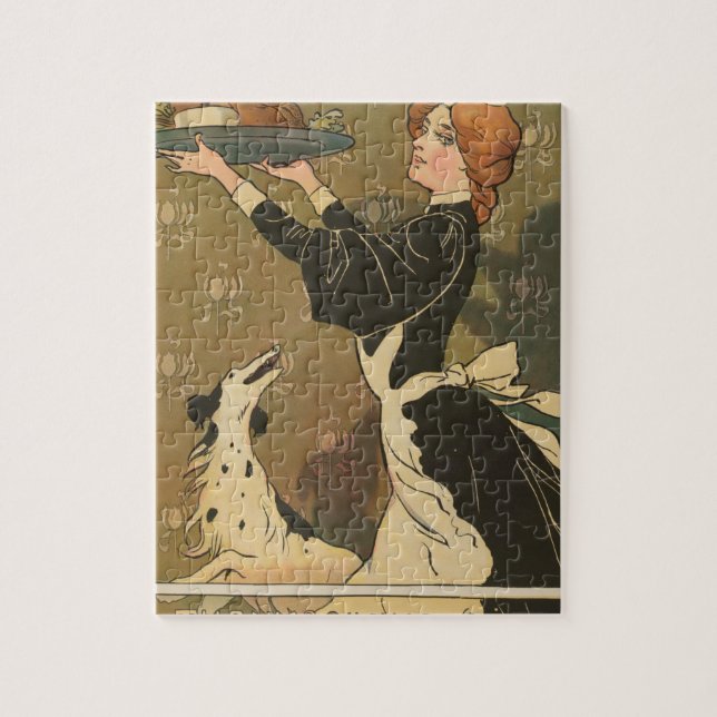 Vintage Thanksgiving Victorian Turkey Jigsaw Puzzle (Vertical)