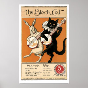 Vintage "The Black Cat" Cover Poster