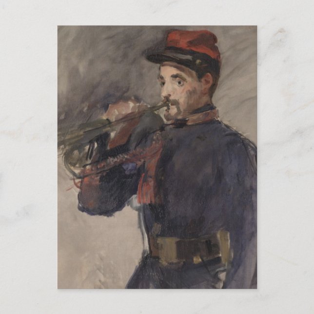Vintage The Bugler by Edouard Manet Postcard (Front)
