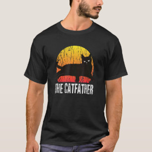 Vintage The Catfather Cute Cat The Cat Father 1 T-Shirt