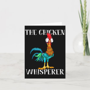 Vintage The Chicken Whisperer Funny Men Women Card