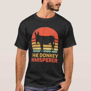 Vintage The Donkey Whisperer Retro Donkey T Shirt