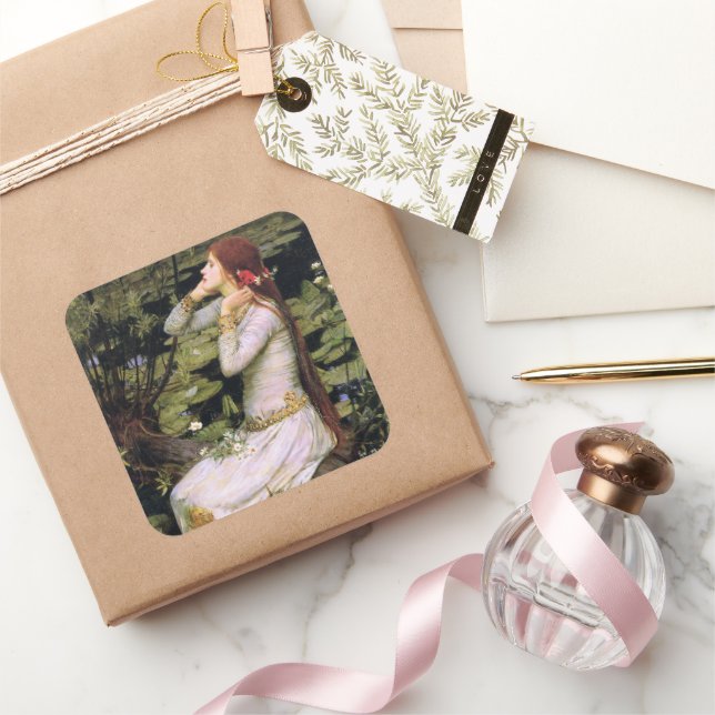 Vintage The Fate of Ophelia  Square Sticker (Gifting)