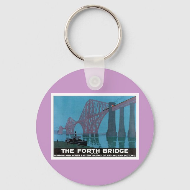 Vintage The Forth Bridge Key Ring (Front)