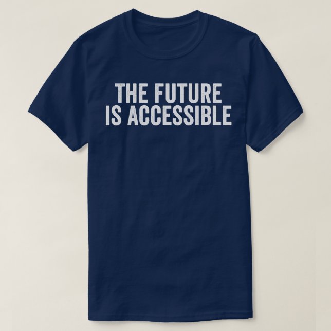 Vintage The Future is Accessible White Kids TShirt (Design Front)