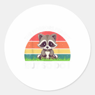 Vintage The Horrors Persist But So Do I Toddler Bo Classic Round Sticker