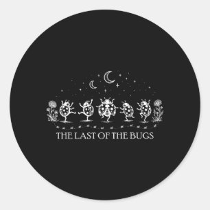 Vintage The Last Of The Bugs Whimsical Dancing Classic Round Sticker