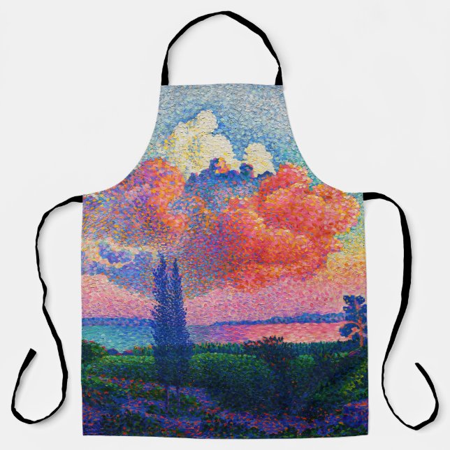 Vintage The Pink Cloud (1896) painting Apron (Front)