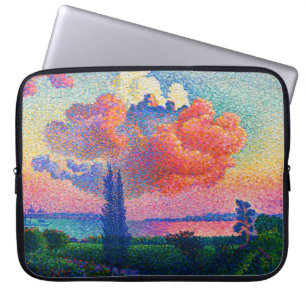 Vintage The Pink Cloud (1896) painting Laptop Sleeve