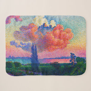 Vintage The Pink Cloud (1896) painting Sherpa Blanket