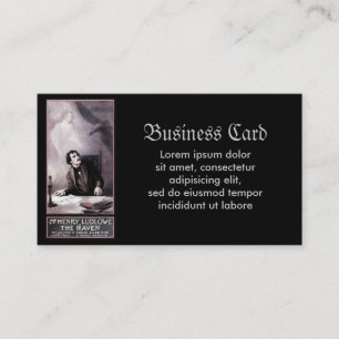 Vintage The Raven Theatrical Business Card