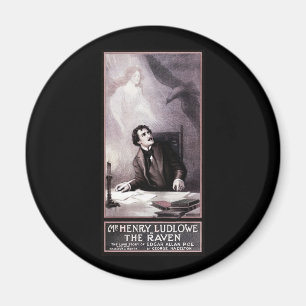 Vintage The Raven Theatrical Magnet