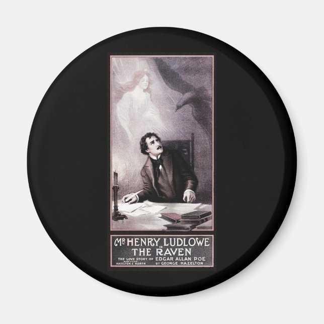 Vintage The Raven Theatrical Magnet (Front)