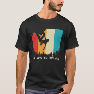 Vintage The Roaches England Rock Climbing Boulderi T-Shirt
