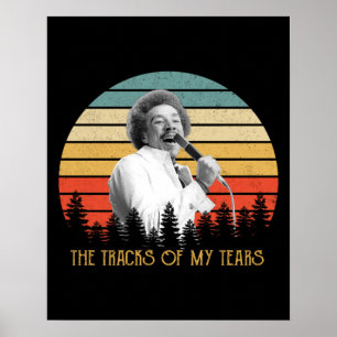 Vintage The Tracks of My Tears - Smokey Robinson Poster
