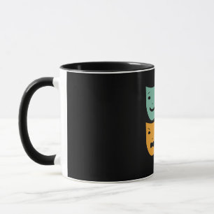Vintage Theatre Masks Theatre Actress Drama Actor Mug