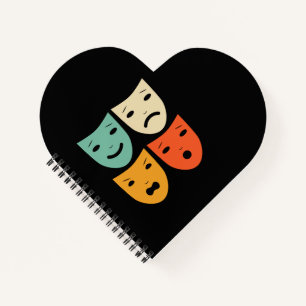 Vintage Theatre Masks Theatre Actress Drama Actor Notebook