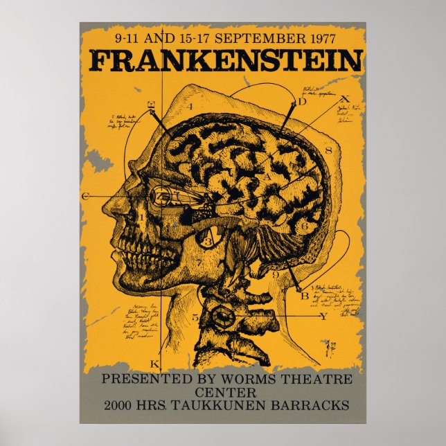 Vintage Theatre Play Advertisement Poster (Front)