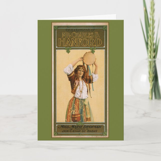 Vintage Theatrical Art on Greeting Cards (Front)