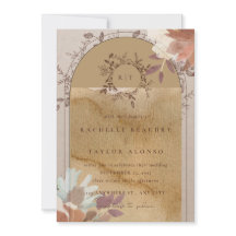 Vintage theme Wedding Invitation Card