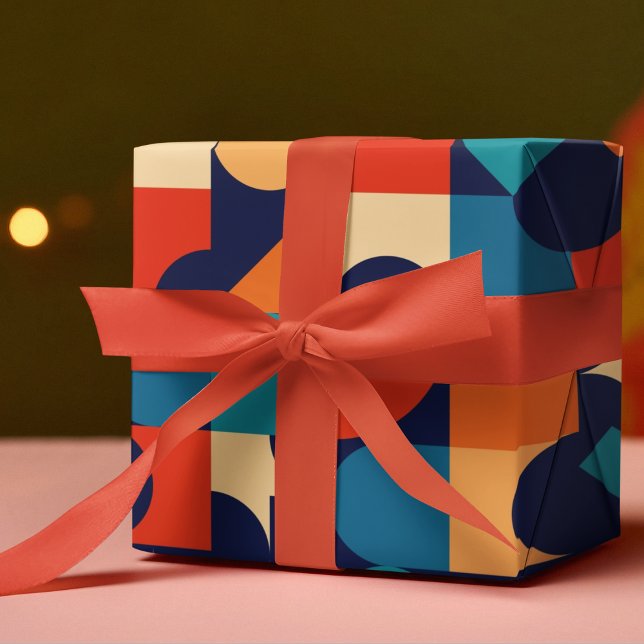 Vintage Theme Wrapping Paper (bauhaus party birthday packing gift wrap,gift wrapping paper,return gift wrap paper,paper gift)