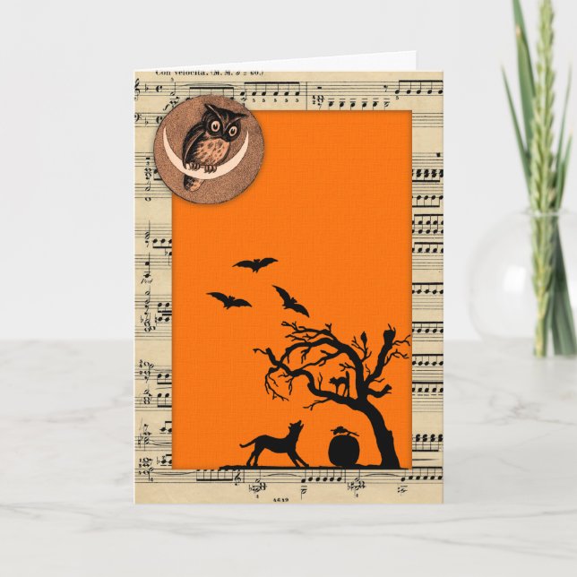 Vintage Themed Halloween Card (Front)