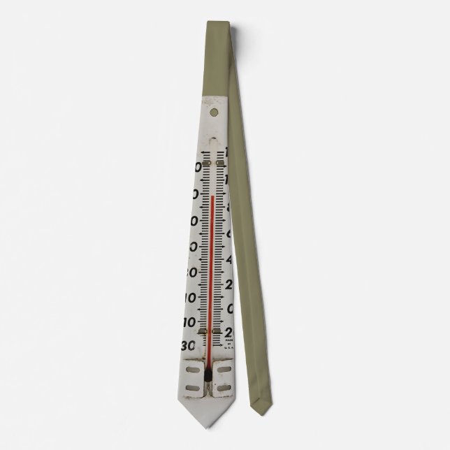 vintage thermometer tie (Front)