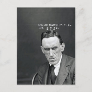 Vintage Thief Criminal Mug Shot Postcard
