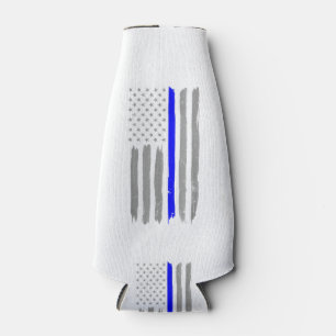 Vintage Thin Blue Line Shirt Police Support USA Fl Bottle Cooler