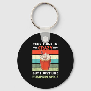 Vintage think crazy but like pumpkin spice key ring